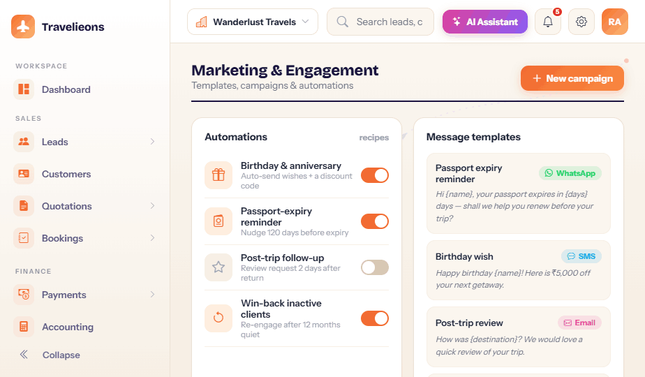Marketing & automation